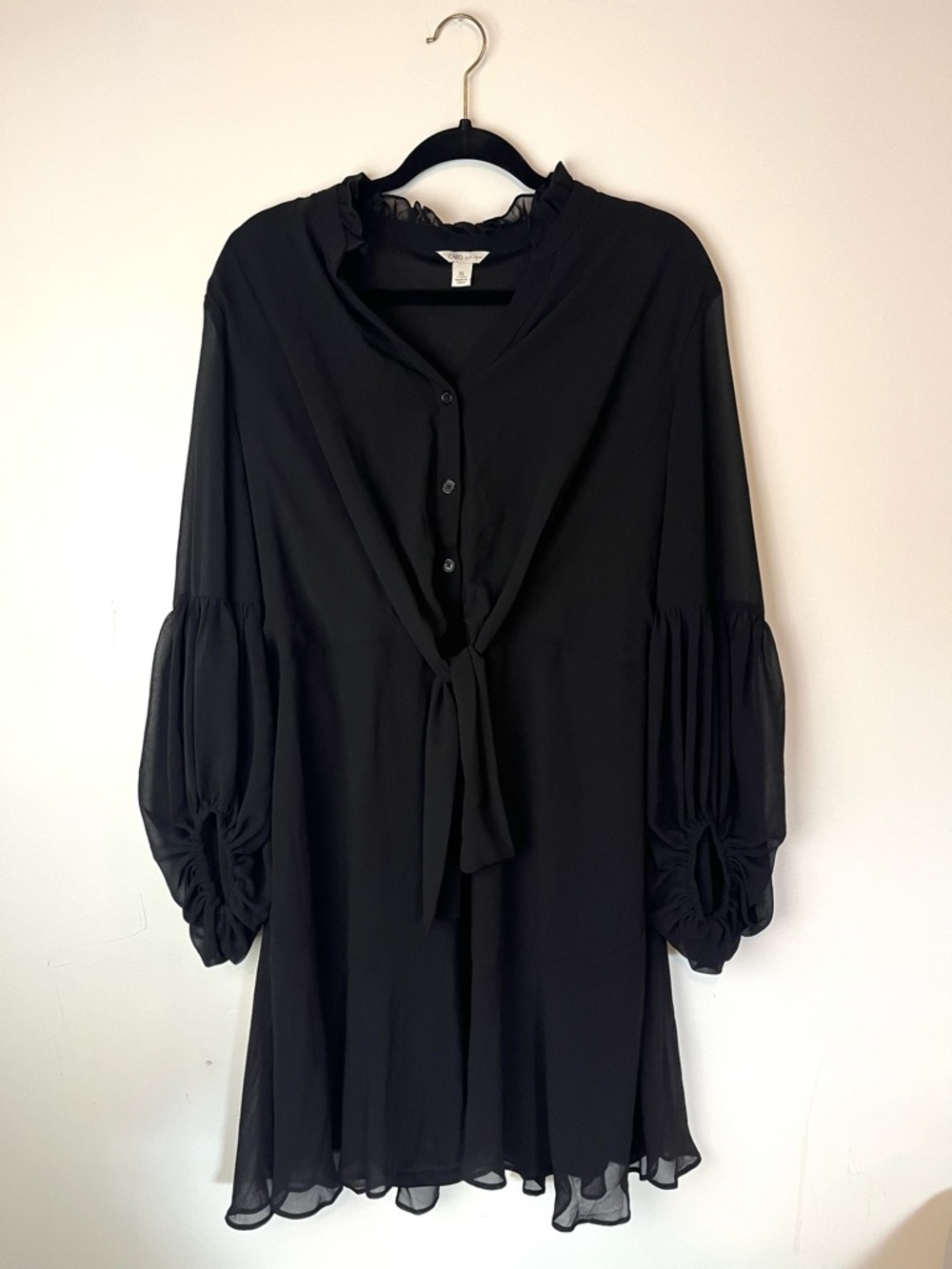 Long Sleeve Sheer Dress
